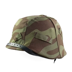 WWII German Italian Camo Helmet Cover Reproduction