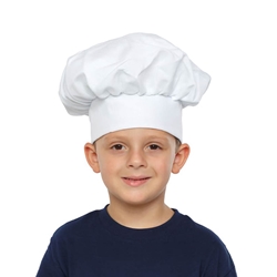 Kids’ White Chef Hat – Adjustable Toque for Costumes & Dress-Up