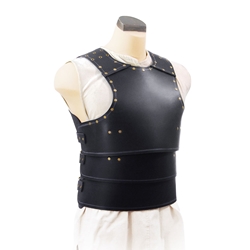 Classic Leather Armour - Breastplate N Backplate Set - Black