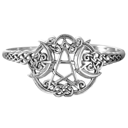 Heart Pentacle Bracelet - Sterling Silver