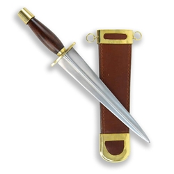 Deepeeka Greek Parazonium Dagger Replica – Carbon Steel Blade with Brass-Fitted Sheath