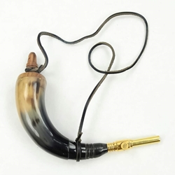 Powder Horn with Brass Valve