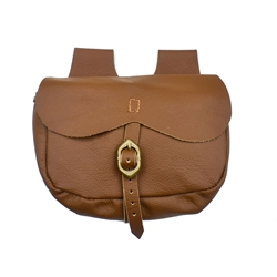 Brown Leather Belt Pouch