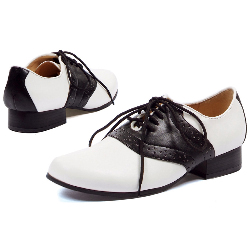 Black & White Saddle Shoes - Adults