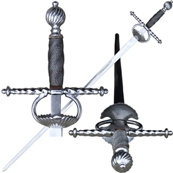 Rapier Scalloped Shell Guard - Sharp or Stage Combat Versions