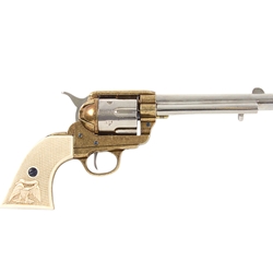 Old West M1873 Fast Draw Frontier Two tone Revolver Non Firing FD1108L