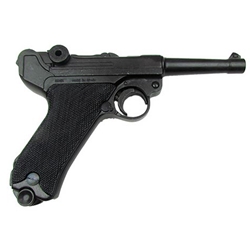 German P08 Luger Non-Firing Replica - Black Grips,German P08 Luger Non-Firing Replica - Wooden Grips