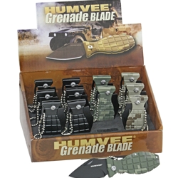 Humvee - 12 Pack Mini Grenade Knives HMV00001