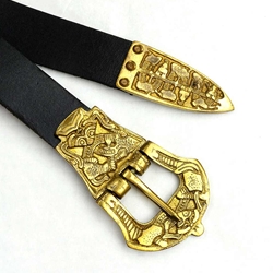 Viking Belt - Black Leather