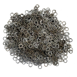 Loose Chainmail Rings - Flat Ring Dome Riveted 9mm - Mild Steel
