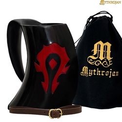Mythrojan "For the HORDE" horn mug - Black
