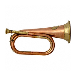 Two-tone USA Copper and Brass Bugle - Civil War Era