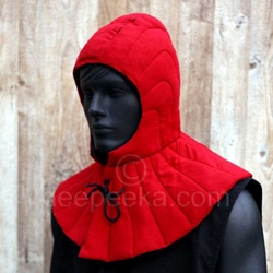 Padded Arming Hood – Red