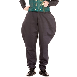 Black Jodhpur Style Trousers