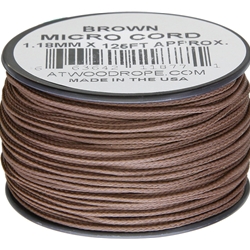 Atwood Rope MFG - Micro Cord 125ft Brown RG1273