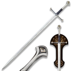 Anduril Sword of Aragorn – Officially Licensed Lord of the Rings Replica with Wall Plaque | United Cutlery